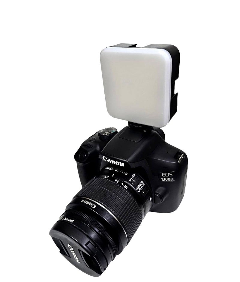 SHOPEE إضاءة كاميرا فيديو LED محمولة مع مشبك ملون للتصوير الفوتوغرافي مع بطارية AAA، 3 حذاء بارد، إضاءة مؤتمرات الفيديو متوافقة مع الكاميرا وعصا السيلفي والحامل المحمول والهاتف المحمول (3 أوضاع) - Image 4