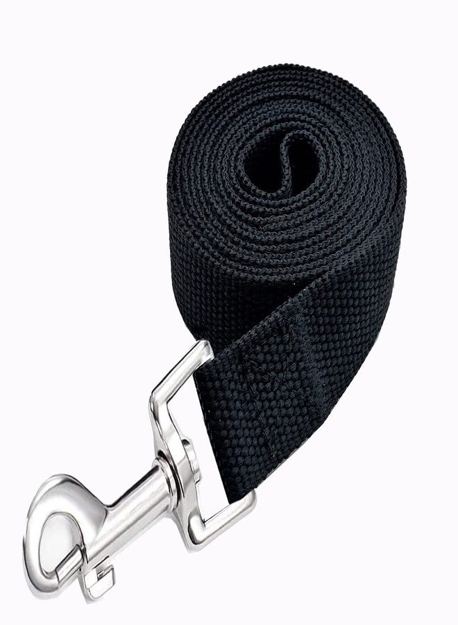 MANDAO Strong Nylon Dog Leash, 4FT/ 5 FT/ 6FT Dog Leashes for Medium Large Dogs (6FT, Black) - Image 3