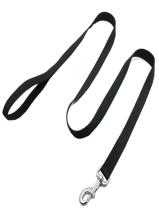 MANDAO Strong Nylon Dog Leash, 4FT/ 5 FT/ 6FT Dog Leashes for Medium Large Dogs (6FT, Black) - Image 2