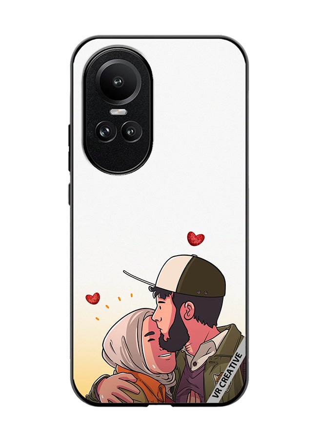 VR CREATIVE Protective Case Cover For Oppo Reno 10 Pro Love Design Multicolour - Image 1