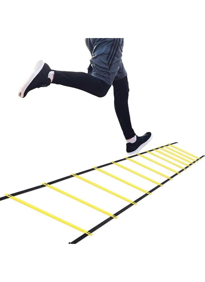 PROMASS Speed Agility Ladder Adjustable Jumping Step Rope Outdoor Rungs Fitness Training Equipment For Kids Teens Soccer Exercise  - Image 1