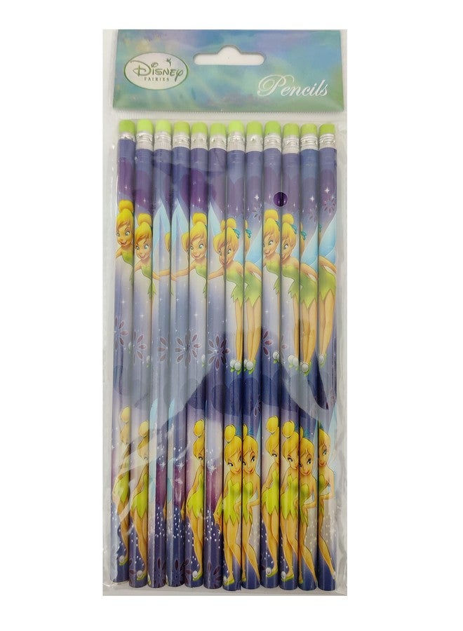 MRG 12 pcs Disney Fairies Tinkerbell Wooden Pencil Party Favors Bag Filler - Image 1