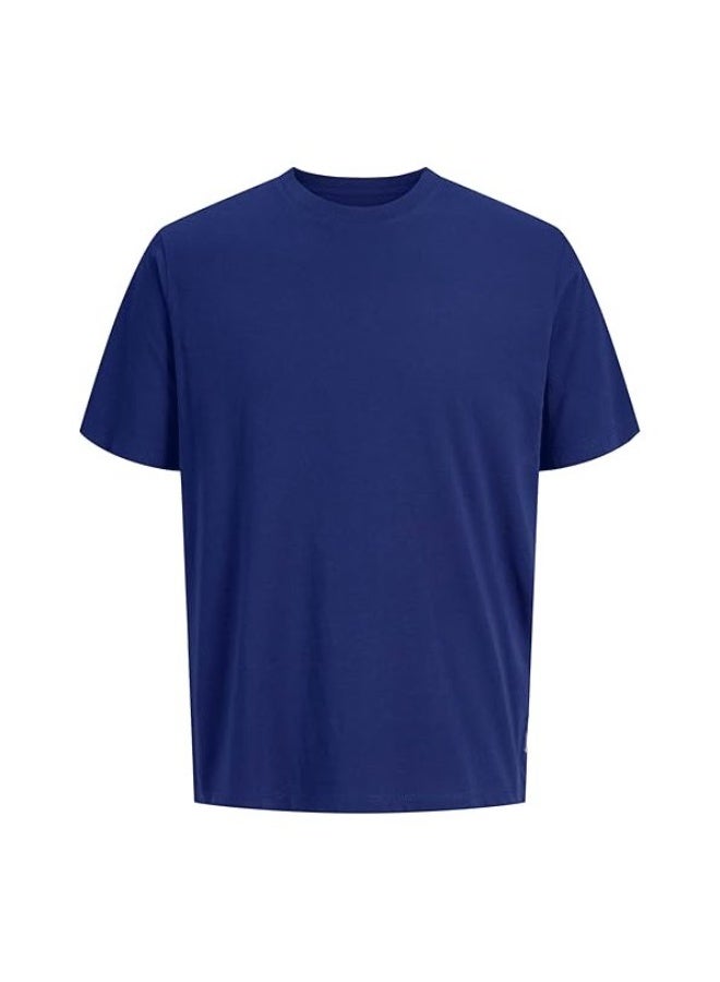 Premium Men’s Round Neck T-Shirt 200 GSM – Soft Cotton Casual Oversized Tee for Daily Wear – Navy Blue - Image 1