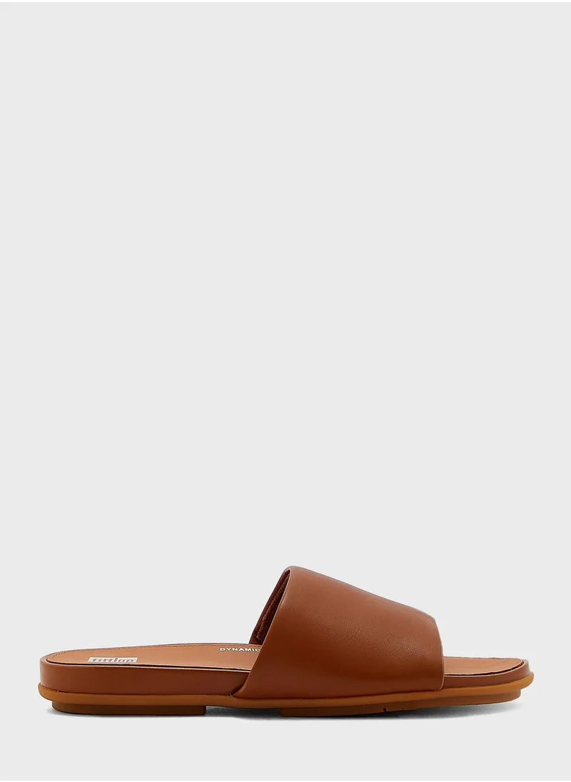 FitFlop Gracie Leather Pool Slides