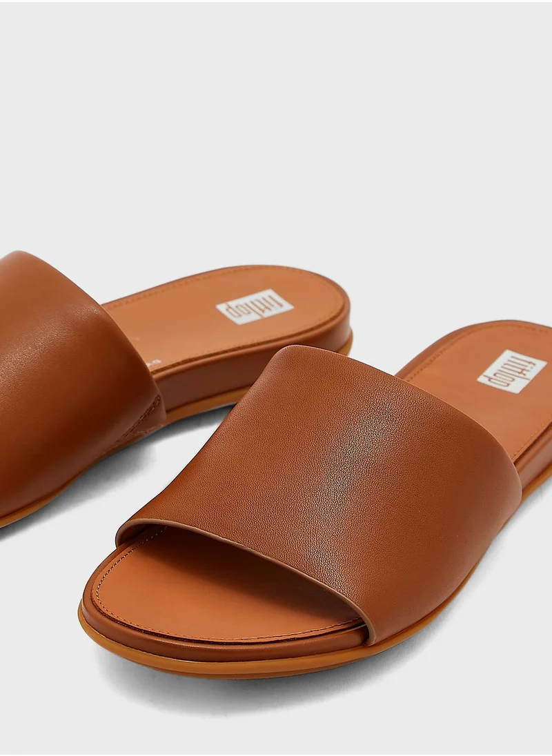 FitFlop Gracie Leather Pool Slides