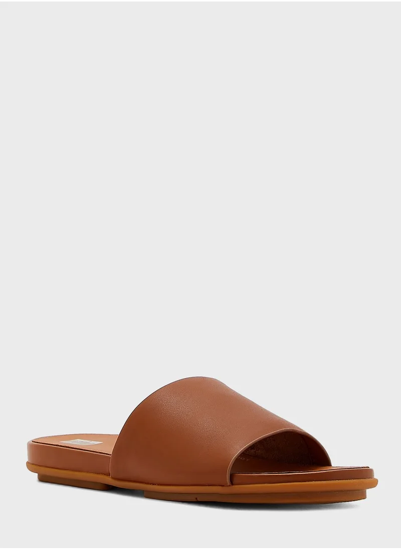 FitFlop Gracie Leather Pool Slides