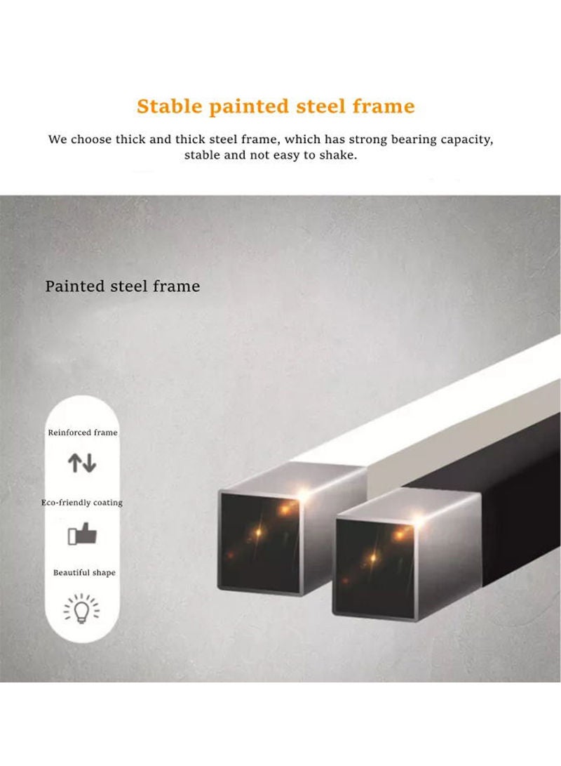 Sharpdo طاولة نهاية مربعة بطبقتين لطاولة الأريكة طاولة جانب للمعيشة طاولة قهوة صغيرة - Image 5