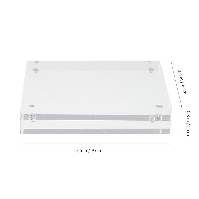 Acrylic Magnetic Photo Frame 3 3 Inch 2 Pack For Refrigerator Desktop Display - Image 3