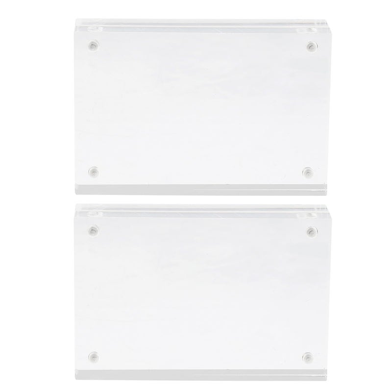 Acrylic Magnetic Photo Frame 3 3 Inch 2 Pack For Refrigerator Desktop Display - Image 2