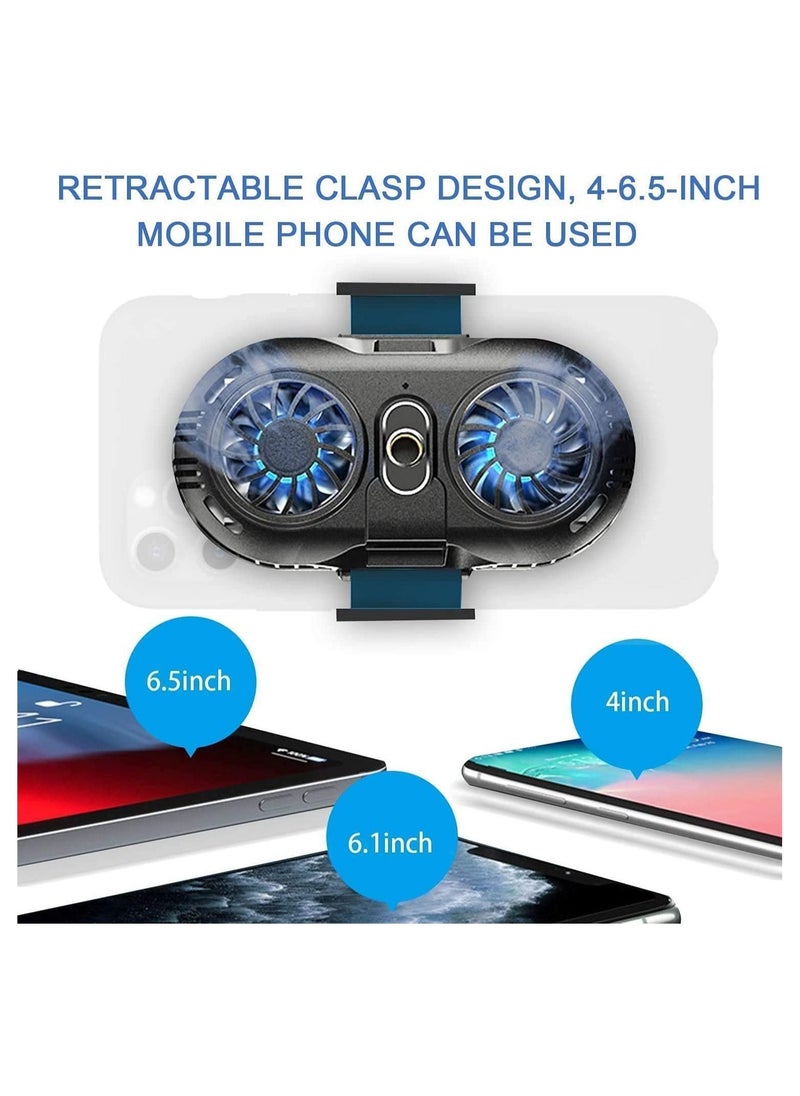 Beauenty Phone Cooler Fan Game Pad Holder Radiator with Dual Semiconductor Cooling Chip, Cellphone USB Case for Mobile Gaming, TikTok Live Streaming, Car Driving, Outdoor Vlog  - Image 2