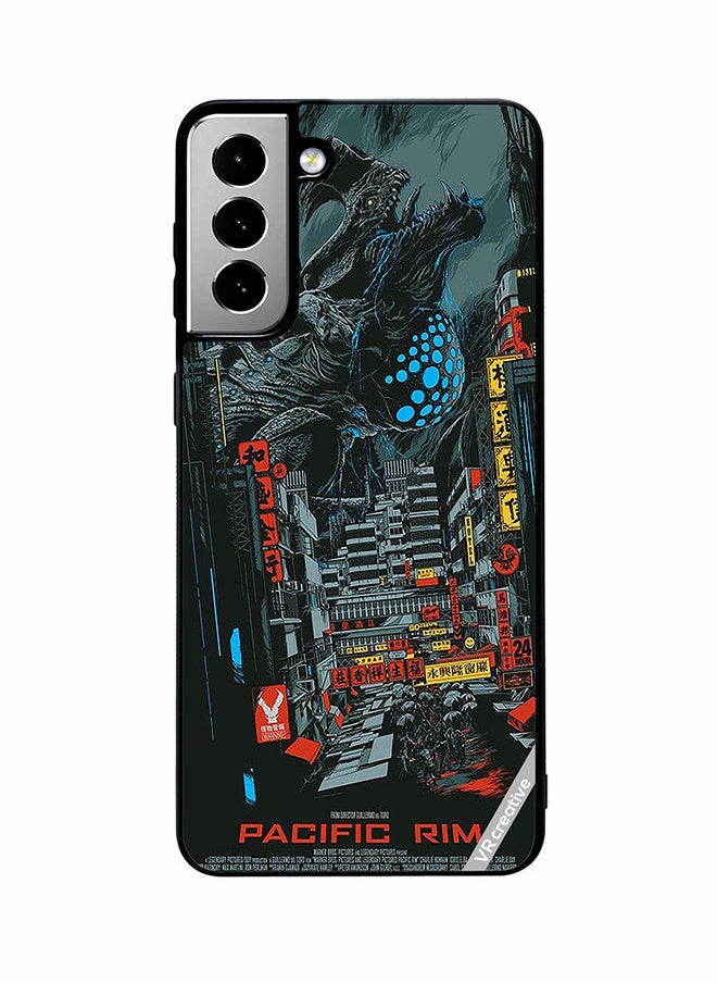 VR CREATIVE Protective Case Cover For Samsung Galaxy S21 FE 5G Pacific Rim Design Multicolour  - Image 1