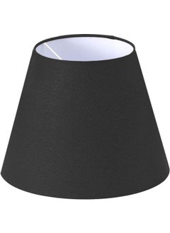 Moda35. Black Floor Lamp Head Diameter 35 cm Conical Fabric LB824 