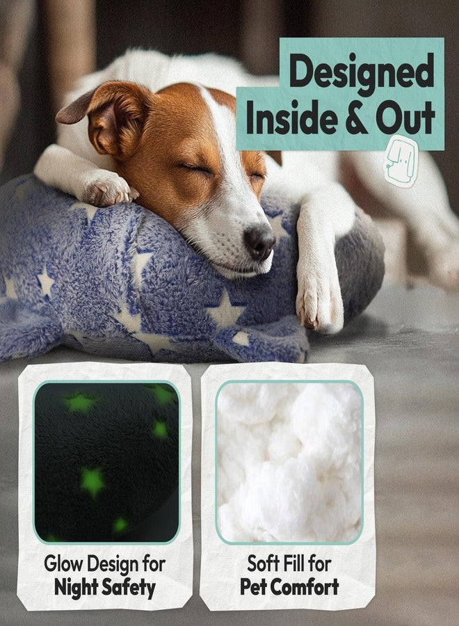 POMESEA Dog Calming Pillow, Glow in The Dark Dog Put Head on, Soft Question Mark Pillows for Dogs, Kids, Adults, Washable Dog Bed Pillow, Cozy Dog Body Pillow Gifts (M Glow Blue) - Image 4