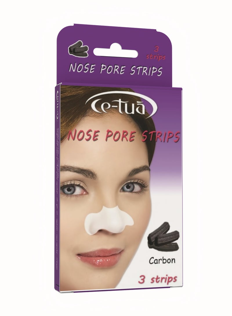 سي-توا شرائط سيتواه لتنظيف المسام وازالة الرؤوس السوداء من الانف - 3 شرائط - كربون - Image 2