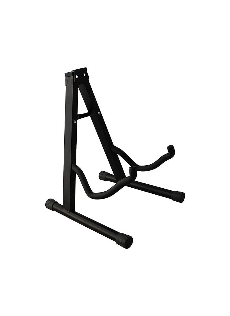 Dilwe CAIHONG Guitar Stand Folding Universal A frame Stand for All Guitars Acoustic Classic Electric Bass Travel Guitar Stand - Black  - Image 1