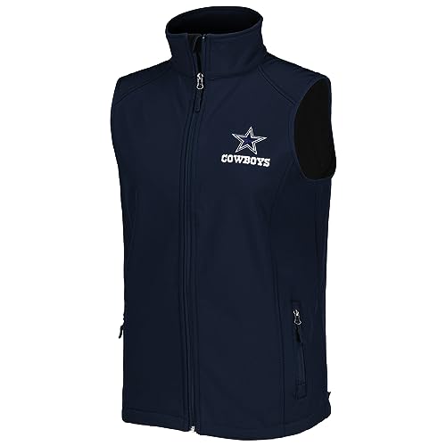 Dunbrooke Men's Navy Dallas Cowboys Circle Archer Softshell Full-Zip Vest - Image 2