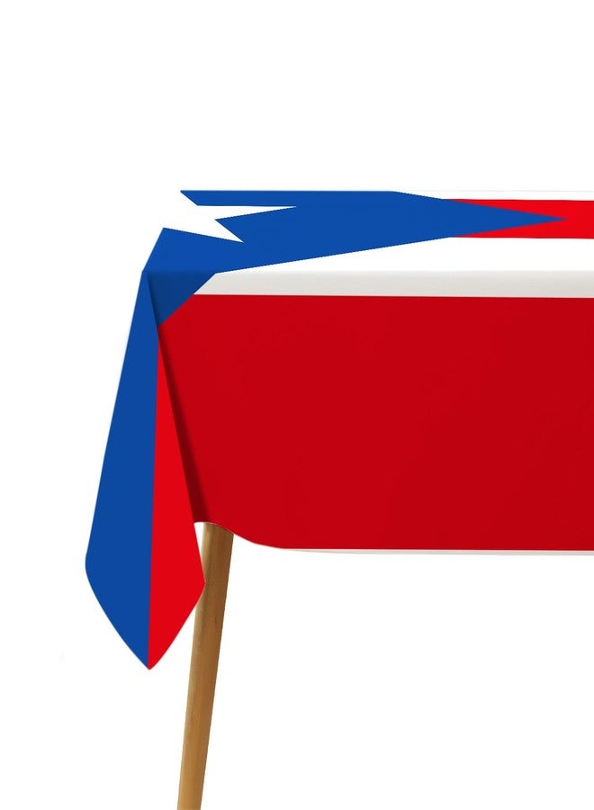 Hafangry Puerto Rican Tablecloth Table Cover Table Sheet Puerto Rico Themed Party Decoration Rectangular Kitchen Dining Room Home Decor-60×84 inch - Image 4
