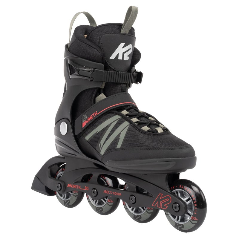 K2 Kinetic 80 Men's Inline Skates - Black/Gray, 6.0 - Image 1