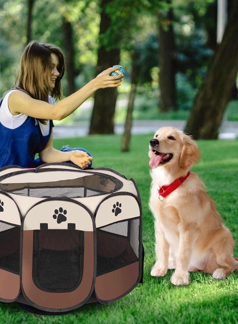 كيدل خيمة قابلة للطي للكلاب، قفص لعب للجراء والقطط والكلاب الصغيرة، 114*114*58 سم - Image 5