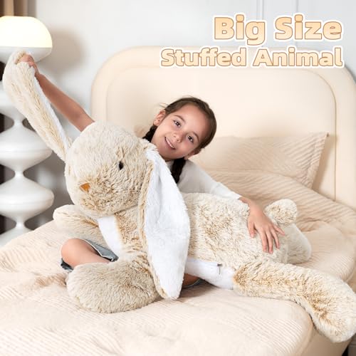 BENINY Large Bunny Stuffed Animal 31 Giant Rabbit Plush Toy for Girls Boys Kids Big Cuddly Easter Gift for Girl Chirstmas Birthday - Image 5