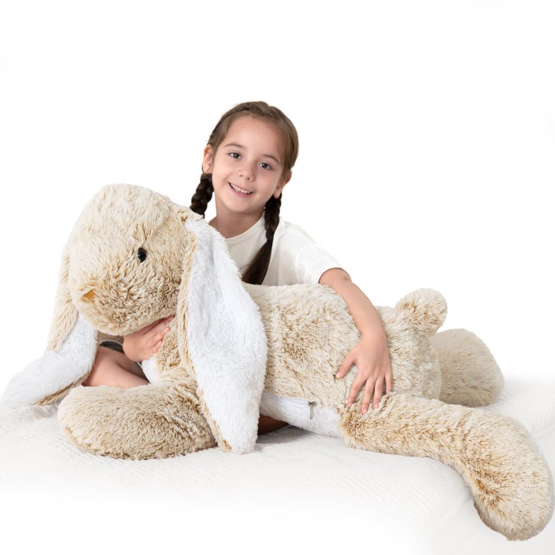 BENINY Large Bunny Stuffed Animal 31 Giant Rabbit Plush Toy for Girls Boys Kids Big Cuddly Easter Gift for Girl Chirstmas Birthday - Image 3