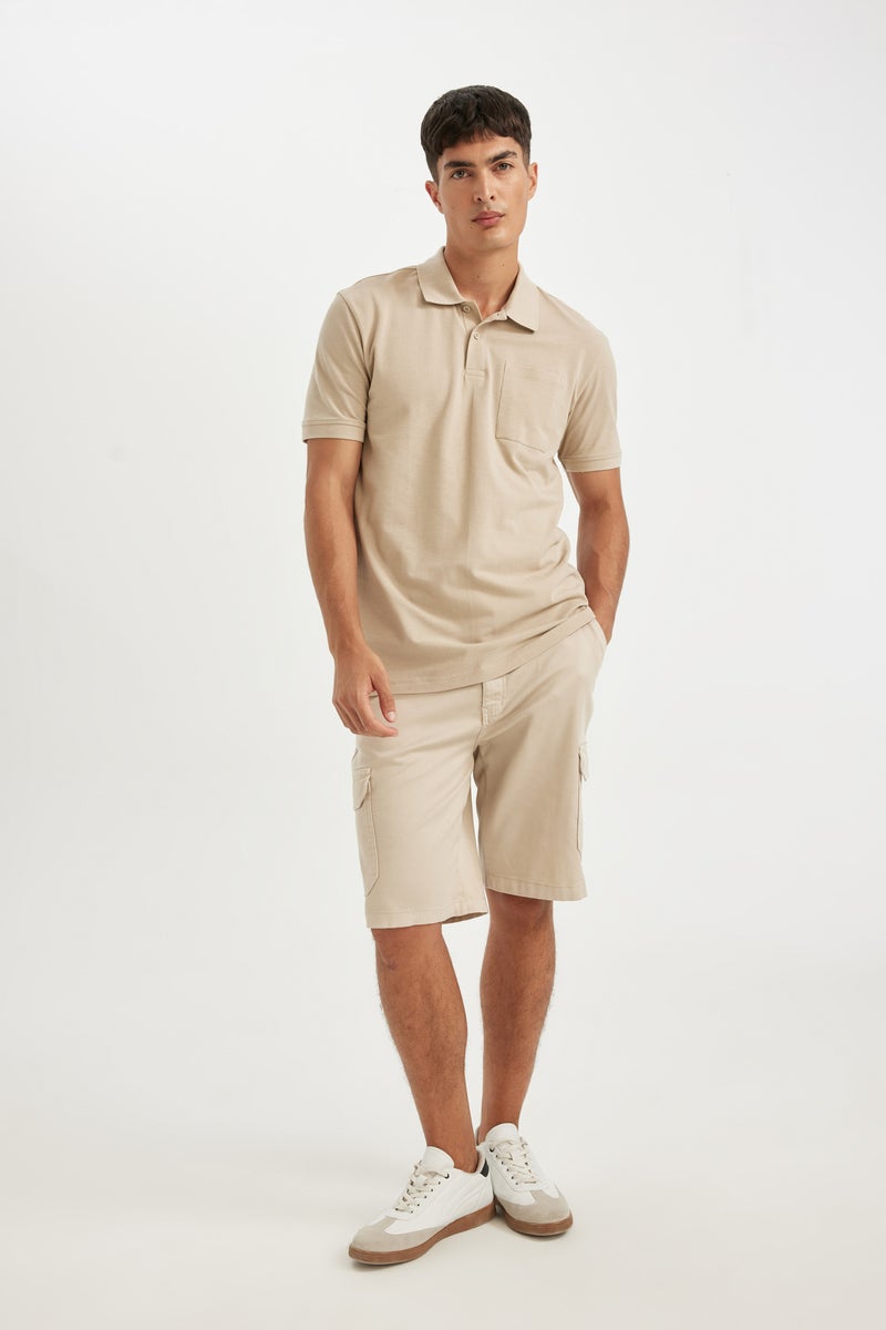 DeFacto Man New Regular Fit Pique Polo Basic T-Shirt - Image 5