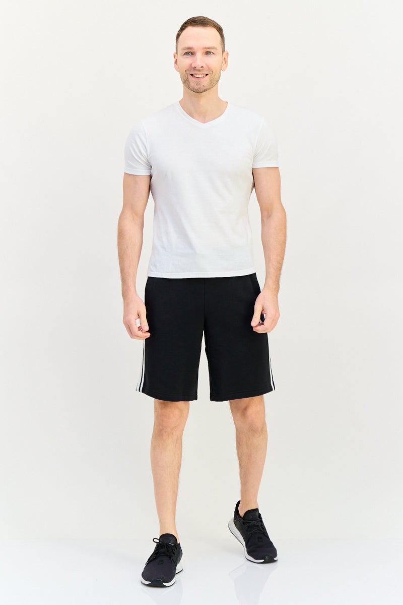 Adidas Men Sportswear Fit Outdoor Sweat Shorts, Black - Image 3