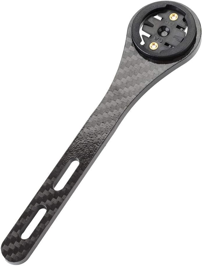 AYNEFY OutFront Bike Mount Carbon Fiber Bike Computer Holder Fits for Series iGPSPORT SeriesBlack - Image 2