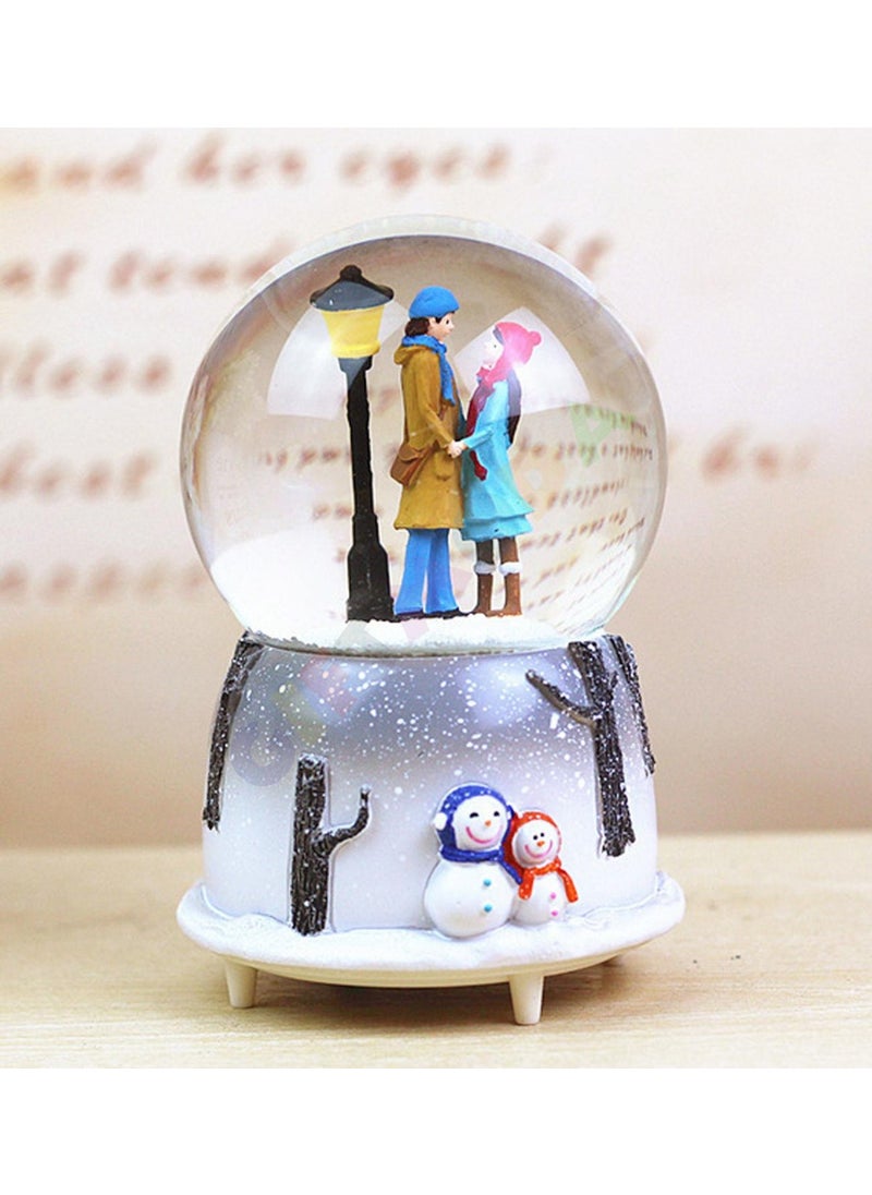Giftmoda Romantic Lovers Musical Snow Globe Gift Moda  - Image 1