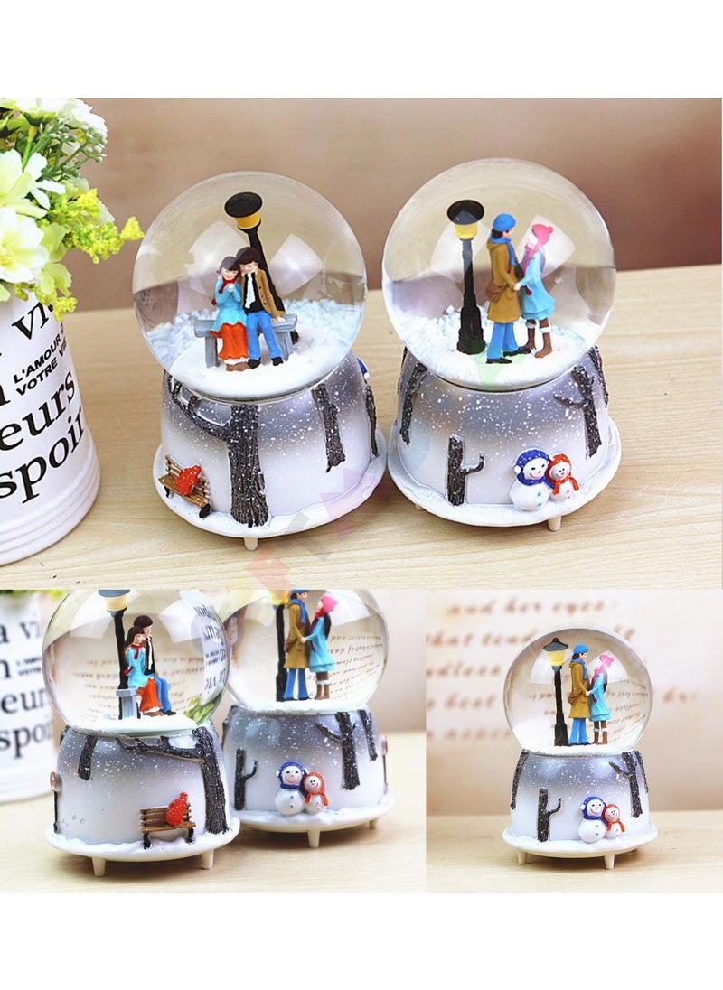 Giftmoda Romantic Lovers Musical Snow Globe Gift Moda  - Image 5