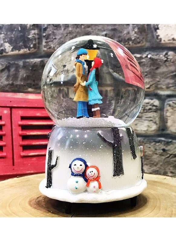 Giftmoda Romantic Lovers Musical Snow Globe Gift Moda  - Image 4