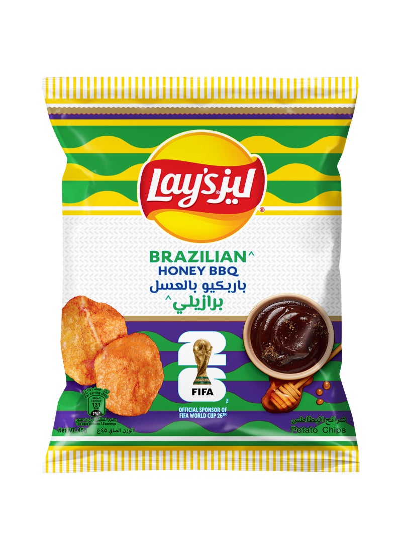 Lay's Brazilian Honey BBQ Potato Chips - Image 1