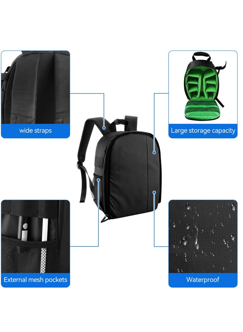 حقيبة ظهر الكاميرا - حافظة عدسة مقاومة للماء لكانون DSLR ، حقيبة صغيرة للتصوير العشوائي ، حقيبة ظهر مقاومة للماء ومقاومة للتآكل لكاميرا SLR. - Image 2