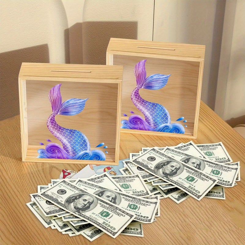 A Classic Single Money Bank With Top Slot For Tickets Cards Travel Passes Coins Wall Mountable Or Tabletop Decorative Home Secure Travel Box Coin Holder Keepsake Box - Image 3