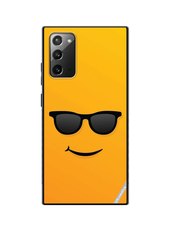 VR CREATIVE Protective Case Cover For Samsung Galaxy Note20 5G Sunglass Emoji Design Multicolour - Image 1