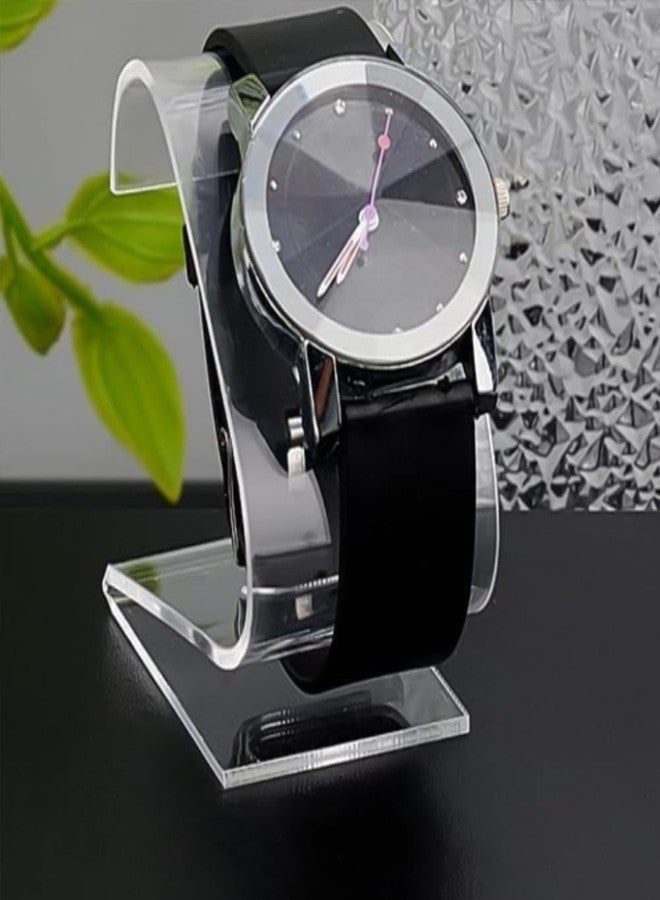 Capiant 3 PACK Clear Watch Stand, Acrylic Watch Holder, Single Portable Watches Display Stand, Simple Bracelet Holder Stands for Men, Women, Home Bedroom Desk Decoration - Image 4