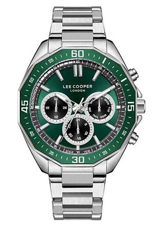 Lee Cooper ساعة يد متعددة الوظائف للرجال بقرص أخضر - LC08021.370 - Image 1