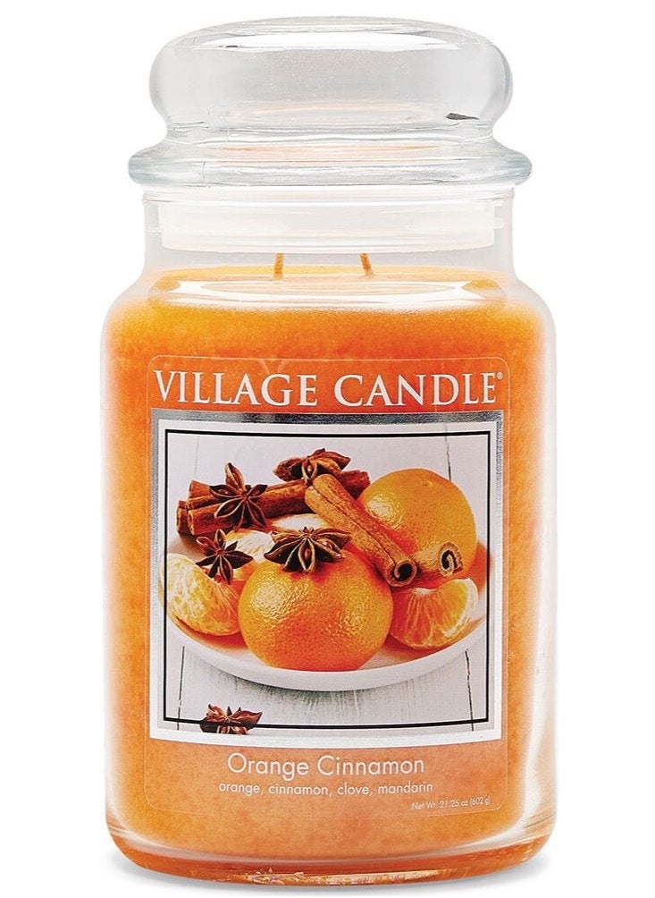 Village Candle - The Village Orange Cinnamon Candle Large - Image 1