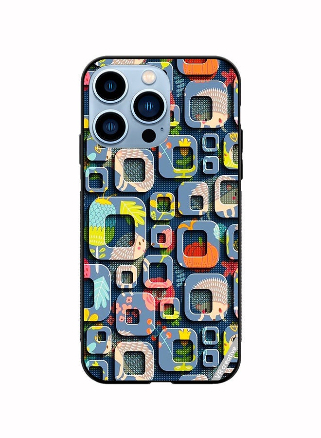 VR CREATIVE Protective Case Cover For Apple iPhone 14 Pro Abstract Design Multicolour - Image 1