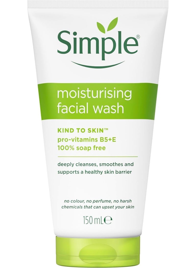 Simple Moist Foam Face Wash, 150 ml, single unit
