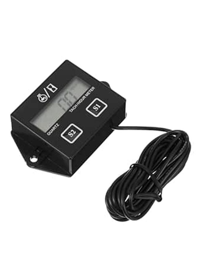 Motorcycle Digital Tachometer Hour Meter Vibration Accumulator Timer For Engine - Image 1