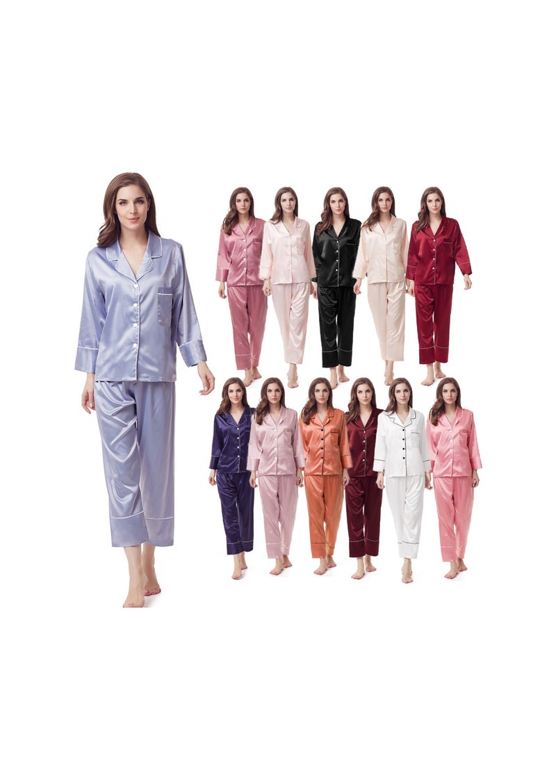 KUYING 2-piece Set Of Silk Pajamas  - Image 2