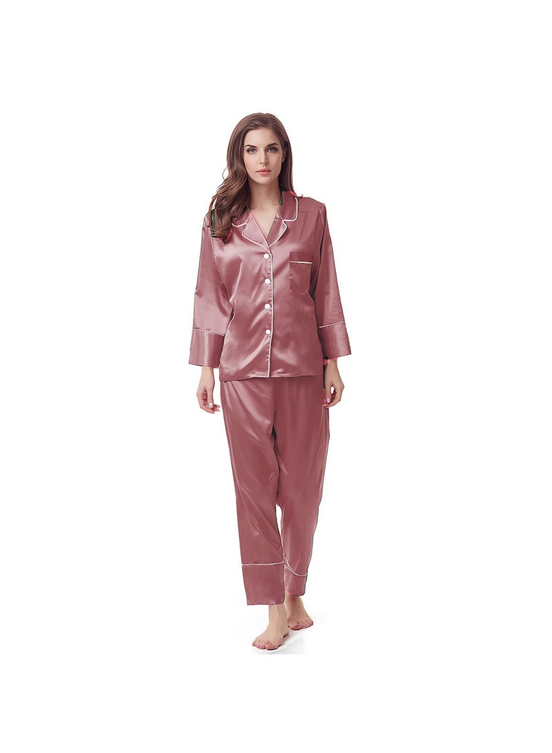 KUYING 2-piece Set Of Silk Pajamas  - Image 1