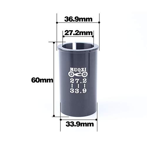 CYSKY Seatpost Adapter Shim, Bicycle Seat Post Tube Adapter, Seatpost Reducing Sleeve Shim for Mountain Bike, Road Bike, MTB, BMX, Fixie Gear. 27.2mm to 33.9mm - Image 2