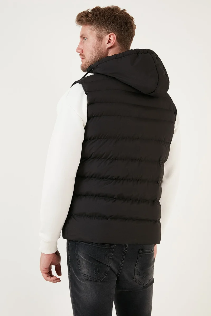 Buratti Removable Hooded Water and Wind Resistant Slim Fit Inflatable Vest Men's Vest 649006