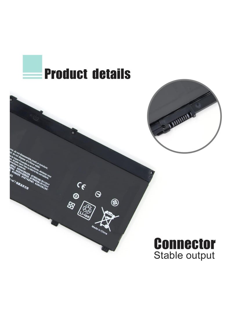 SR04XL Battery Replacement for HP Omen 15-ce000 15-ce000ng 15-ce002ng 15-ce004ng Pavilion Power 15t-cb2000 917678-2B1 917724-855 TPN-C133 TPN-C134 TPN-Q193 HSTNN-IB72  - Image 2