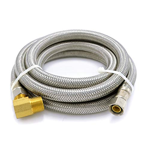 TT FLEX Universal Dishwasher Installation Kit,6 Ft Stainless Steel Dishwasher Hose,Burst Proof Water Supply Line with 3/8" Compression Connections - Image 3