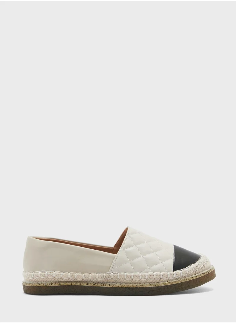 ELLA Quilted Slip On Espadrille