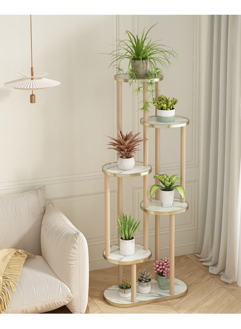XiuWoo Nordic Style Floor Standing Flower Succulent Pothos Plant Shelf Plants Display Stand Flowers Rack For Indoor Outdoor Balcony Bedroom Living - Image 1