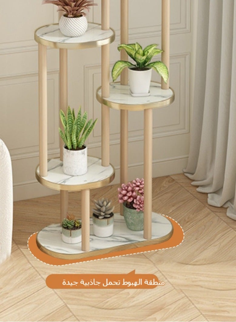 XiuWoo Nordic Style Floor Standing Flower Succulent Pothos Plant Shelf Plants Display Stand Flowers Rack For Indoor Outdoor Balcony Bedroom Living - Image 3